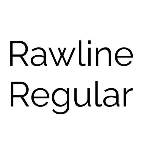 rawline font.